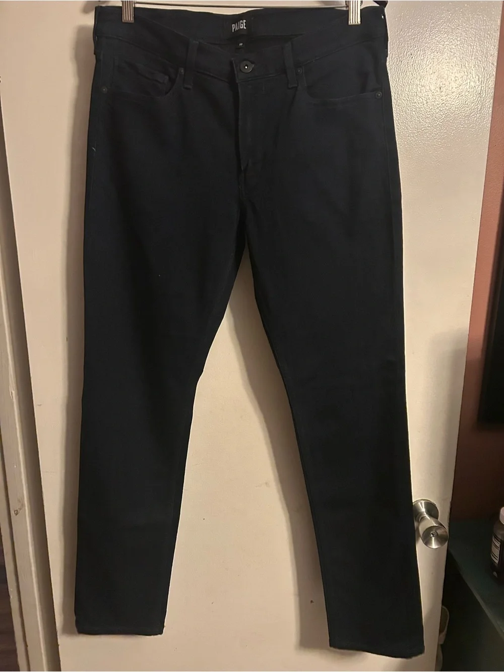 PAIGE Dark Indigo Slim Jeans - Picture 2 of 3